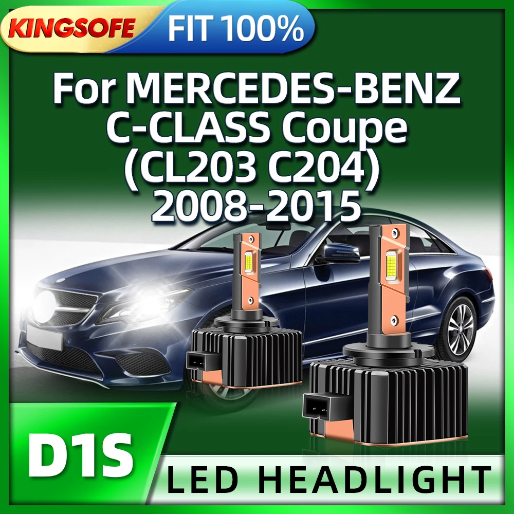 

KINGSOFE Auto Lamp D1S LED Headlight Bulb 30000LM For MERCEDES-BENZ C-CLASS Coupe CL203 C204 2008 2009 2010 2011 2012 13 14 2015