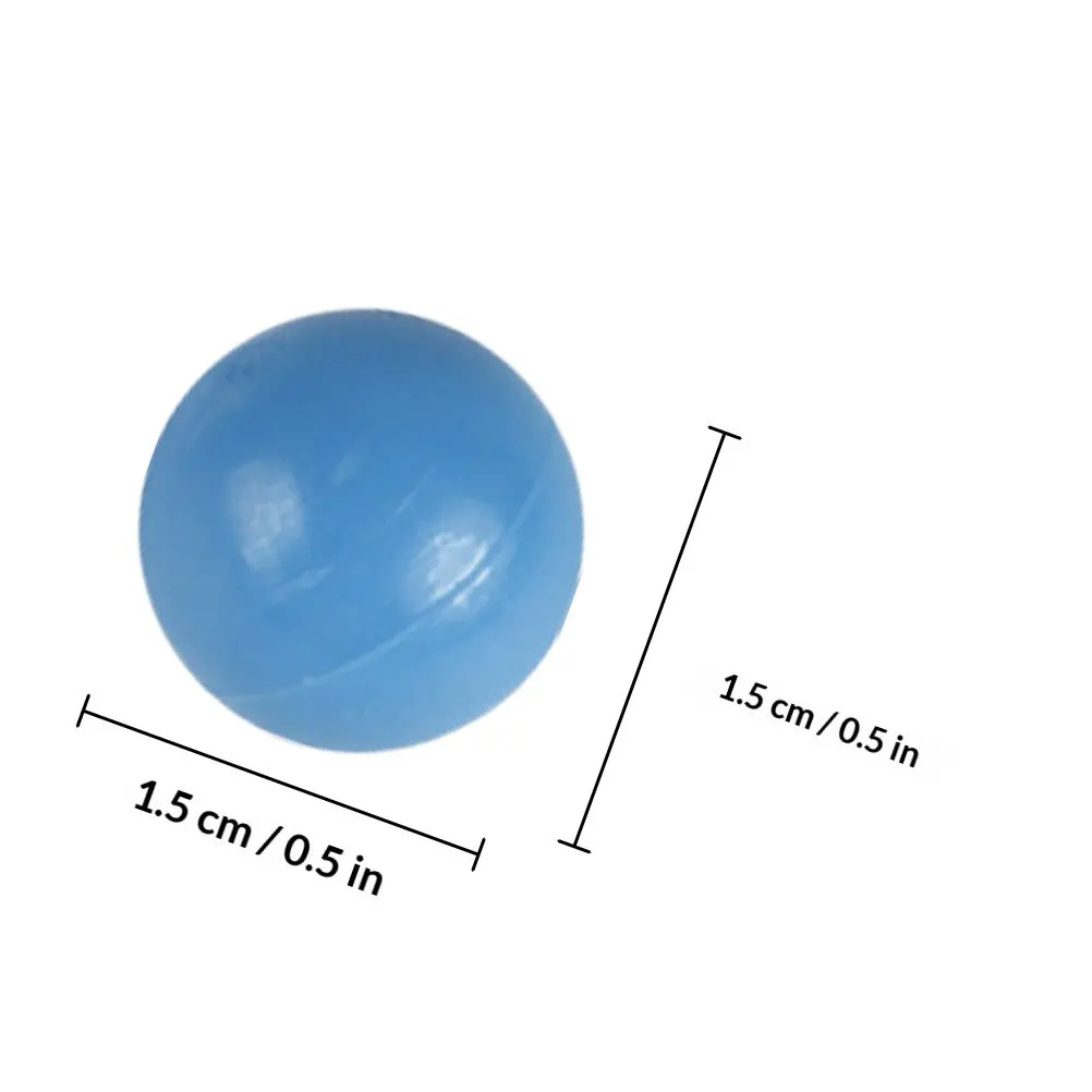 100Pcs Colored Plastic Balls 1.5cm Diameter Bright Colors for Counting Learning Early Education Family Entertainment