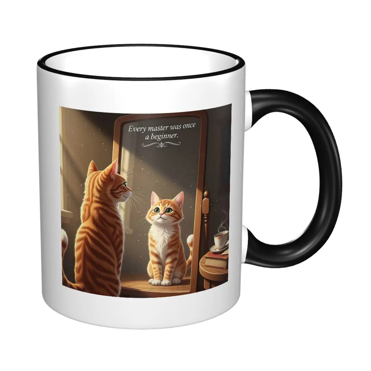 Attitude Since Kitten Days Cat Mug Funny Ceramic Coffee Cups Tea Mugs Milk Cup Drinkware Gifts for Woman Man