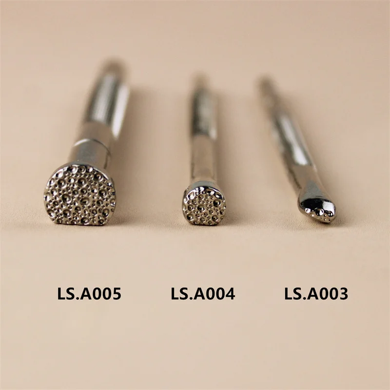 DIY Leather Craft Alloy Metal Matting Tool Fishskin Stamps Tool Set PA003 PA004 PA005 Tools For Leather