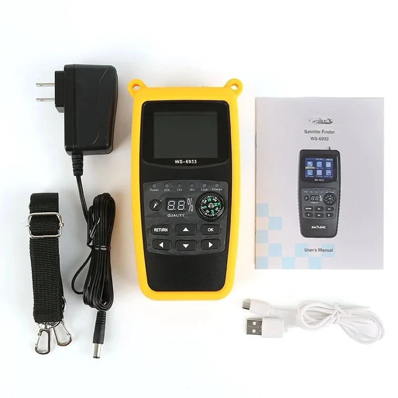 WS-6933 DVB-S2 FTA CKU Band Digital SatelliteFinder Meter WS6933 vs GT MEDIA V8 Finder 2