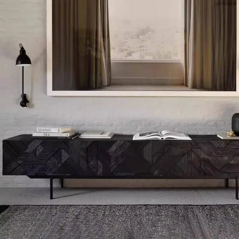 

Decor Wood Dark Tv Cabinet Decoration Luxury Art Unique Mid Century Tv Cabinet Bedroom Nordic Fernseherschrank Furniture Home