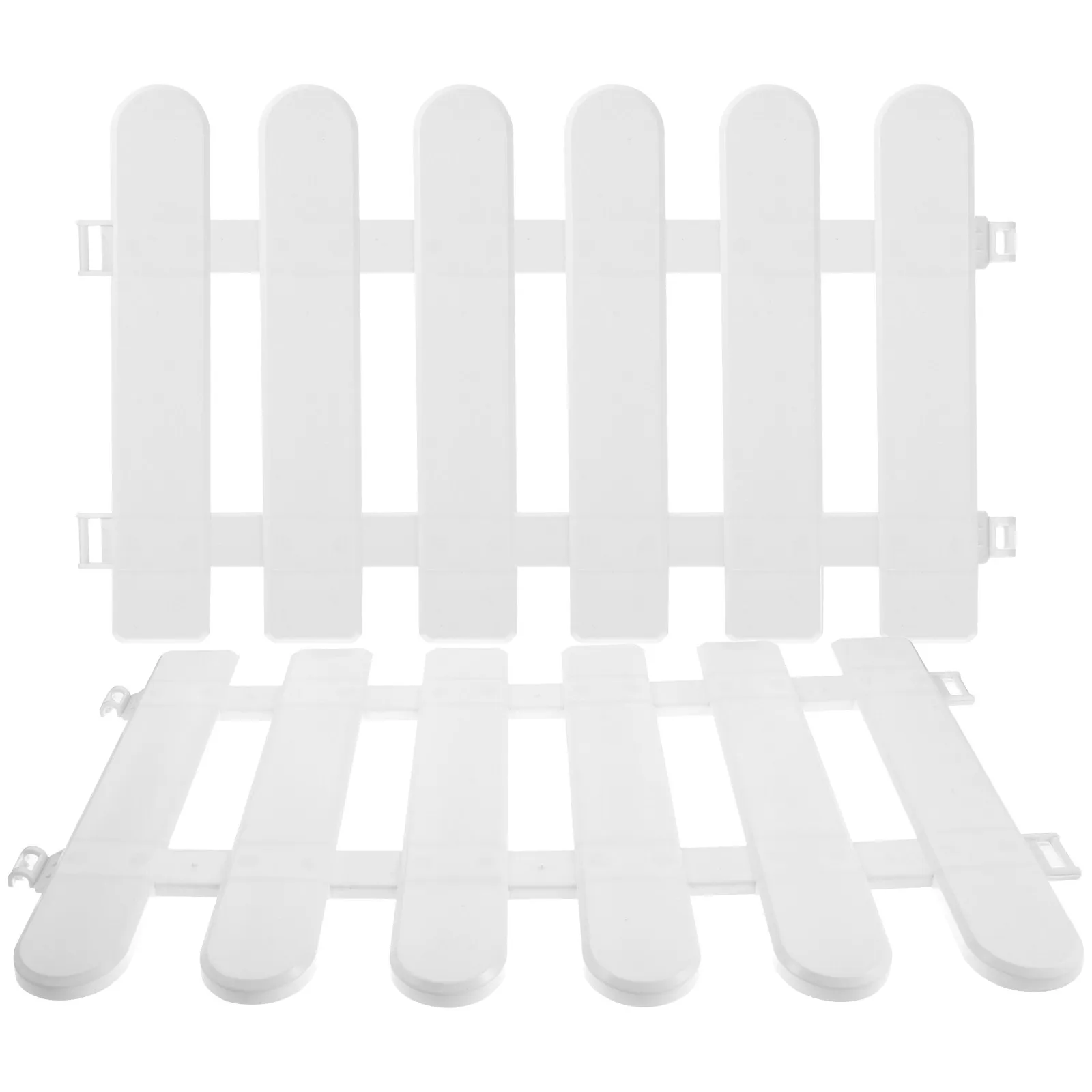 

Комплект из 2 белых пластиковых ограждений, многоразовые, всепогодные, для двора, сада, виллы, ландшафтного дизайна, уличного декора