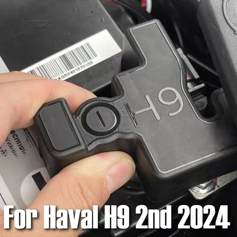 

Автомобильный Стайлинг для Haval H9 2nd 2024, черный ABS аккумулятор, защитная крышка с отрицательным клемм, защитная крышка аккумулятора двигателя, 1 шт.