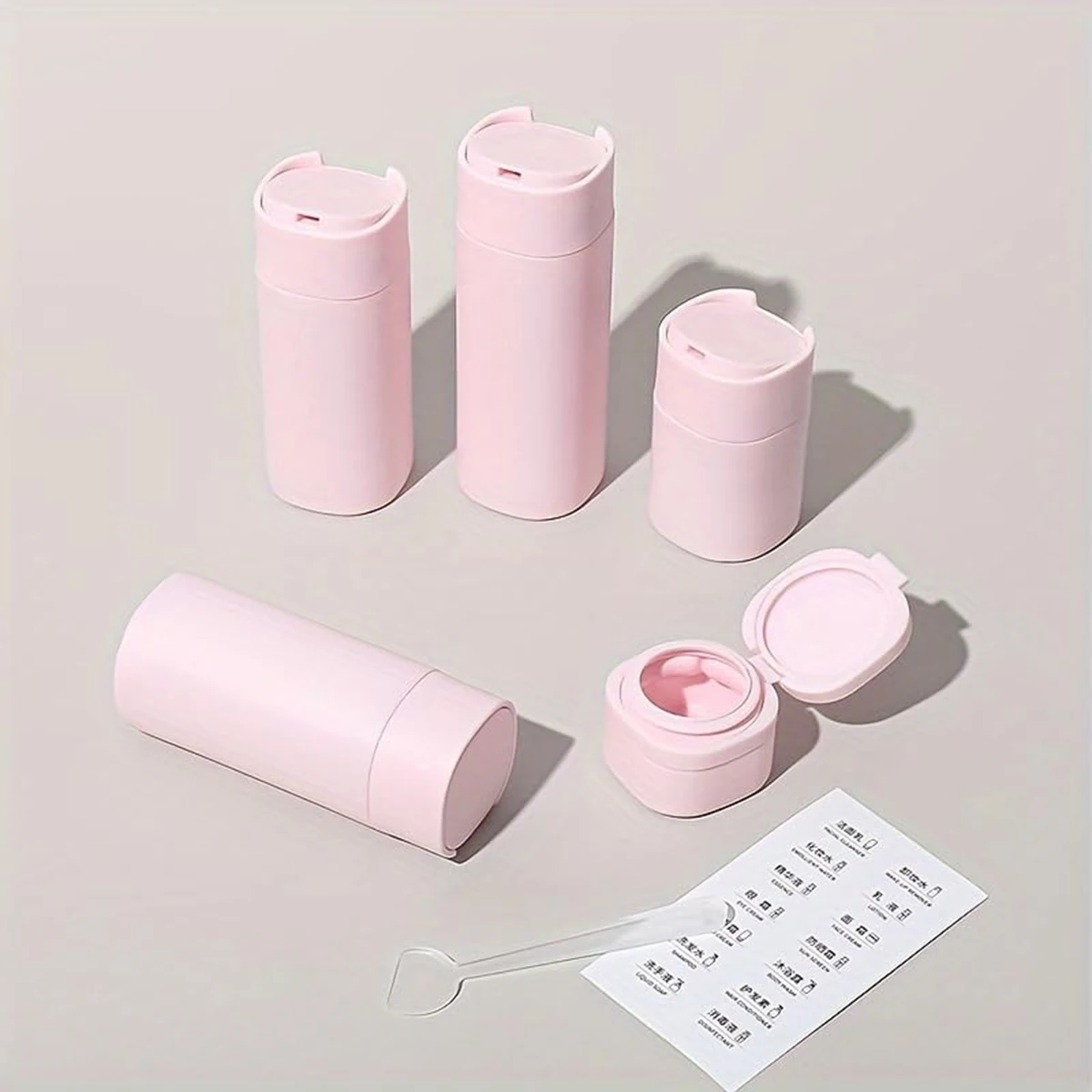 Kosmetik Split Bottle Reise-Set, Schlauchflasche, Wasch- und Make-up-Tasche, tragbar, Flugzeug-Split-Flasche, Reise-Set