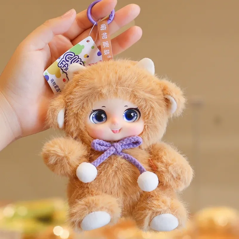 Leuke cartoon knuffelhangers Pluche schooltassen Pluche hangende decoraties Sleutelhangers Leuke cartoon knuffels Geschenken voor meisjes