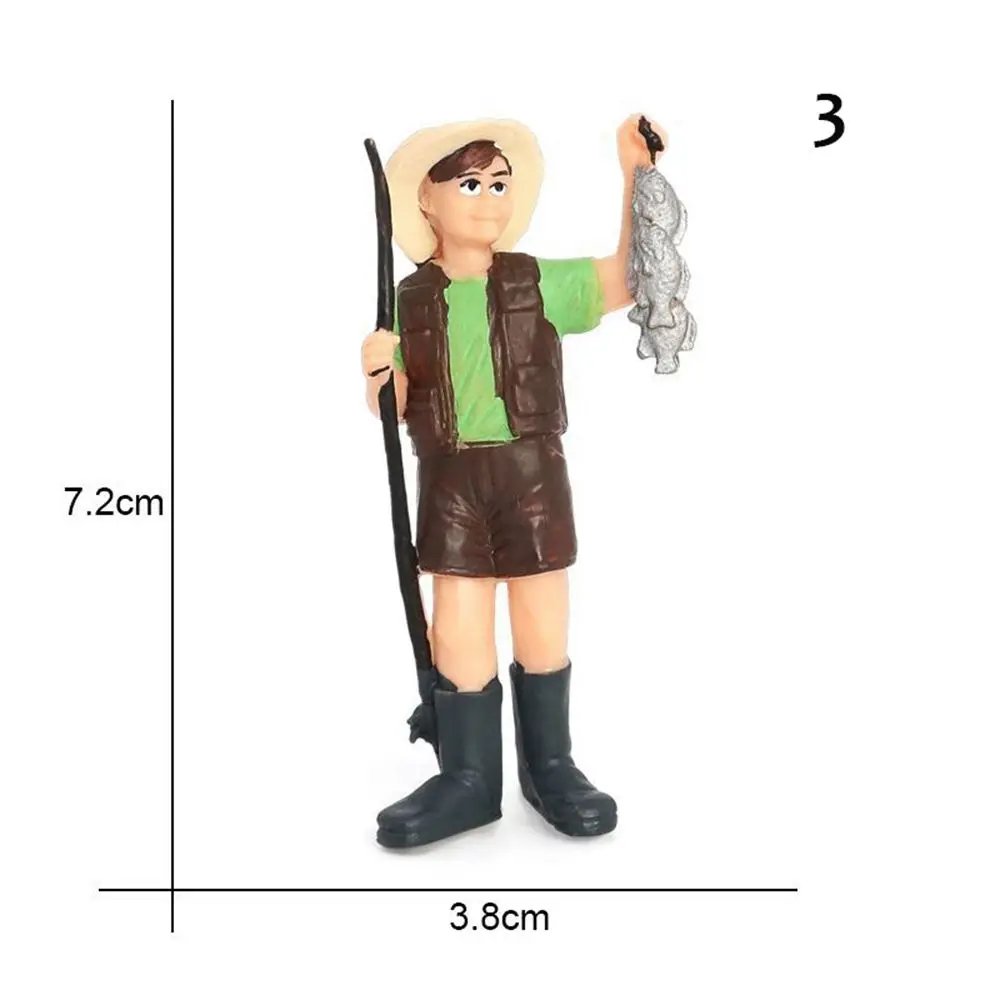 

Аксессуары для украшения сада, коллекция миниатюрных фигурок, фигурки, модель фермы, персонала, люди, моделирование фермера