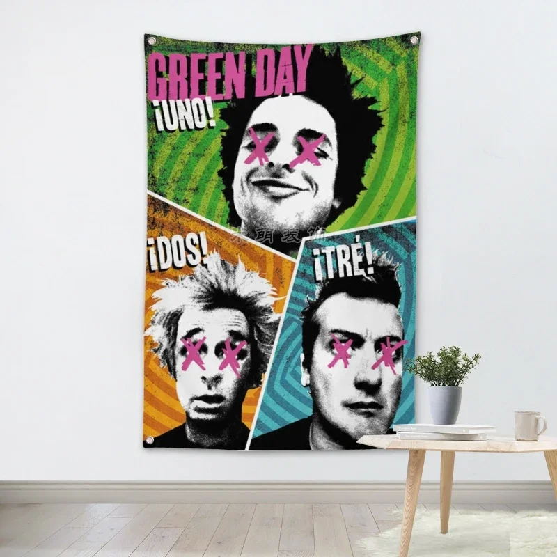 Big size rock band Sign retro poster 56X36 inches HD Banners Flags cloth art Living room studio decor