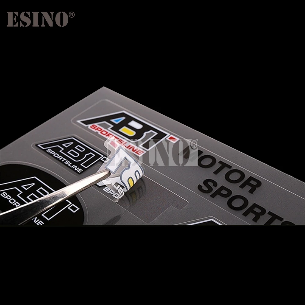 نافذة مرآة الرؤية الخلفية مقبض الباب ملصق لاصق للجسم مجموعة ملصقات زخرفية لرياضات السيارات ABT Sportsline