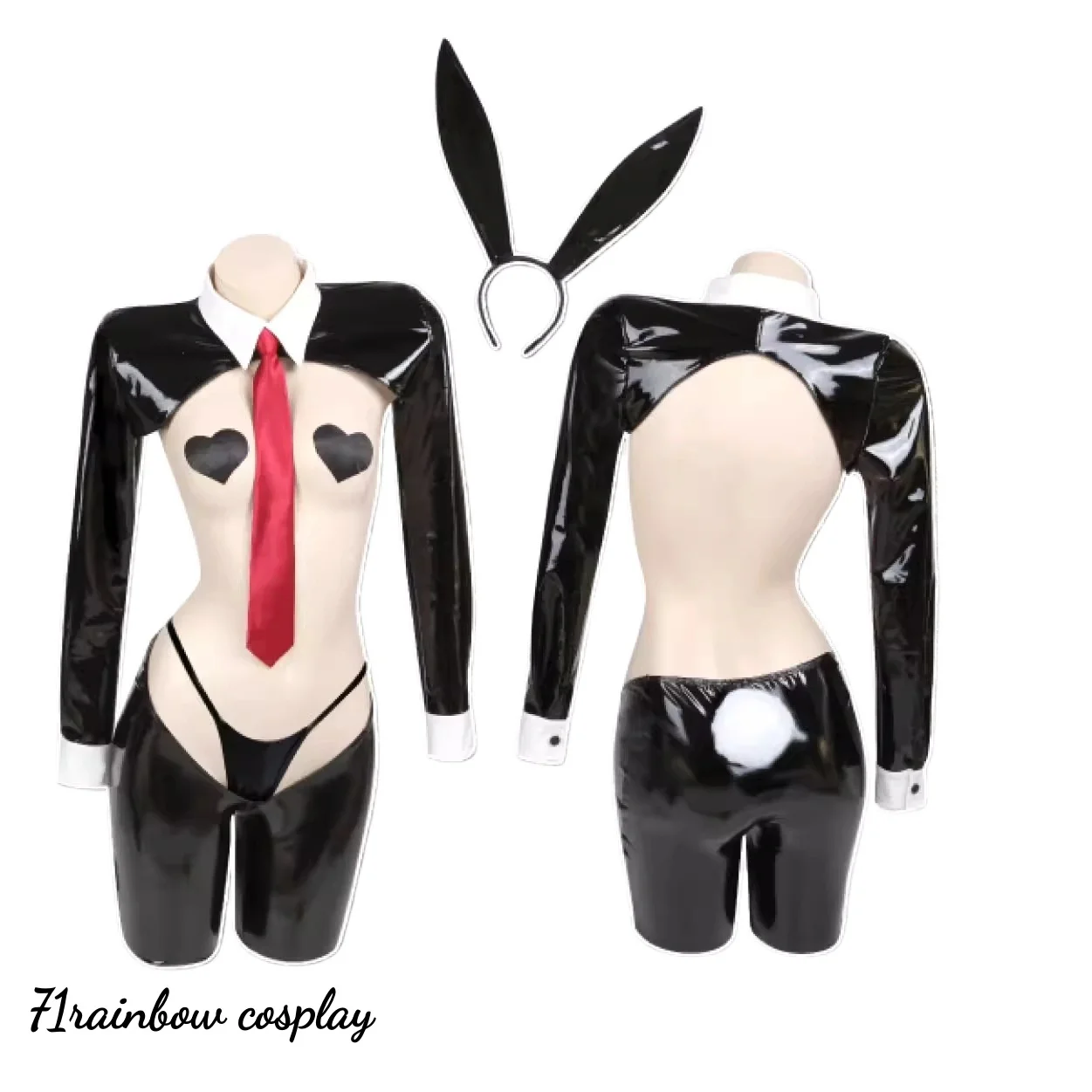 

Original Design Leather Reverse Rabbit Cosplay Costume PU Bunny Girl Uniforms Sets Lingeries Sexy Cosplay