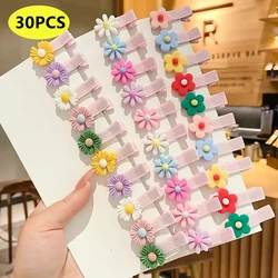 30PCS or 10PCS Hair Clips Girls Cute Cartoon color Hair Accessories Candy Color Style Hair Clips Toddler Hair Wear Headdress