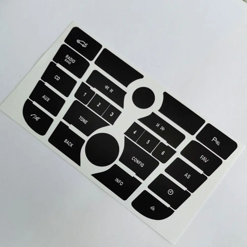 Radio Button Sticker Repair For Buick Excelle GT XT Decals Dashboard Fixing Climate Control CD MP3 Panel  Car Accessories