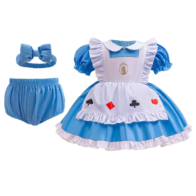 Ad1 criança princesa bandana + macacão cuecas conjunto de roupas neve branca sofia sereia infantil macacão roupas da menina do bebê 5 @ rd ~