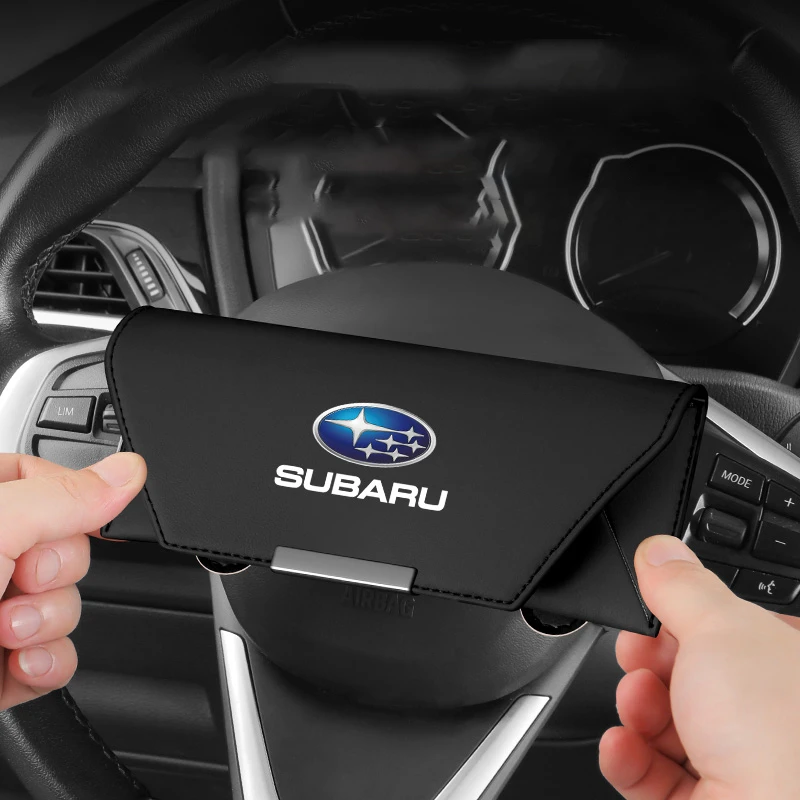 

Subaru Forester Outback Lion Subaru XV car glasses case sunglasses clip organizer to change the decorative
