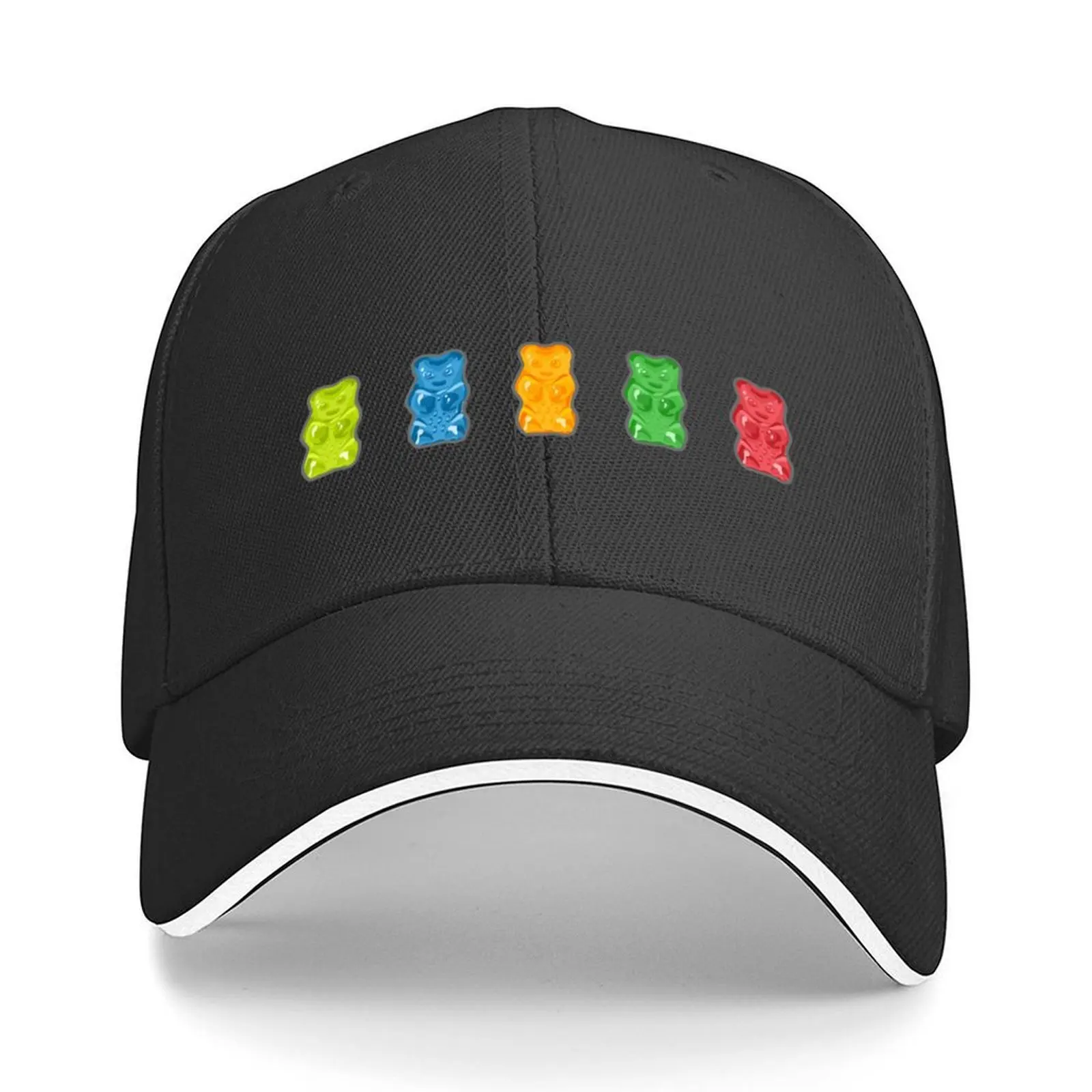 

Rainbow Gummy Bears Baseball Cap Wild Ball Hat golf hat genuine western Hat Sunhat Men's Caps Women's