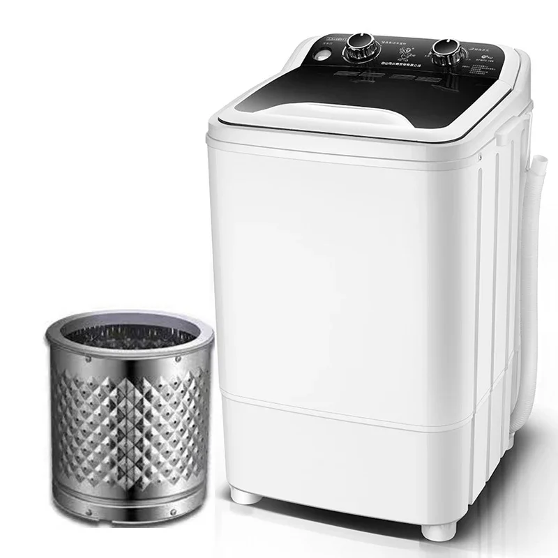 Single Cylinder Small Washing Machine Semi-automatic Washing and Stripping Mini Washing Machine Portable Washer Laundry Electric