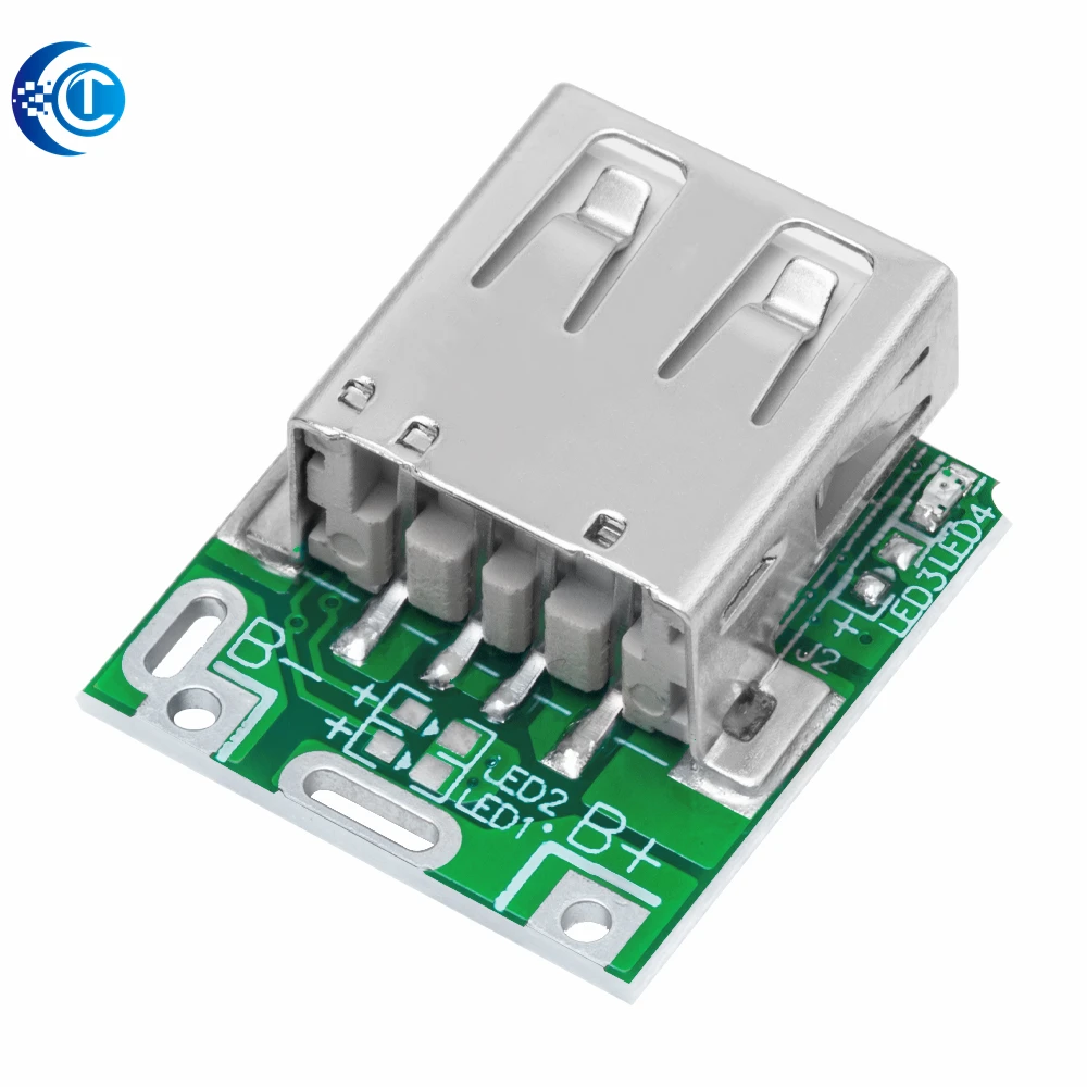 5PCS TYPE-C 5V Boost Step Up Power Module Lithium LiPo Battery Charge Protection Board LED Display USB for DIY Charger 134N3P
