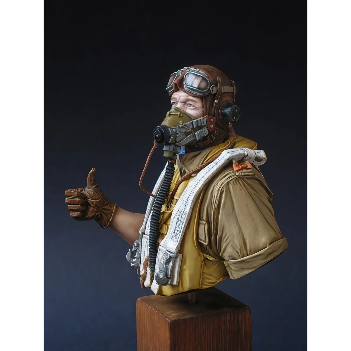 

Набор неокрашенных моделей из смолы в масштабе 1/10, бюст пилота Британских Королевских ВВС, в разобранном и неокрашенном виде, GK.