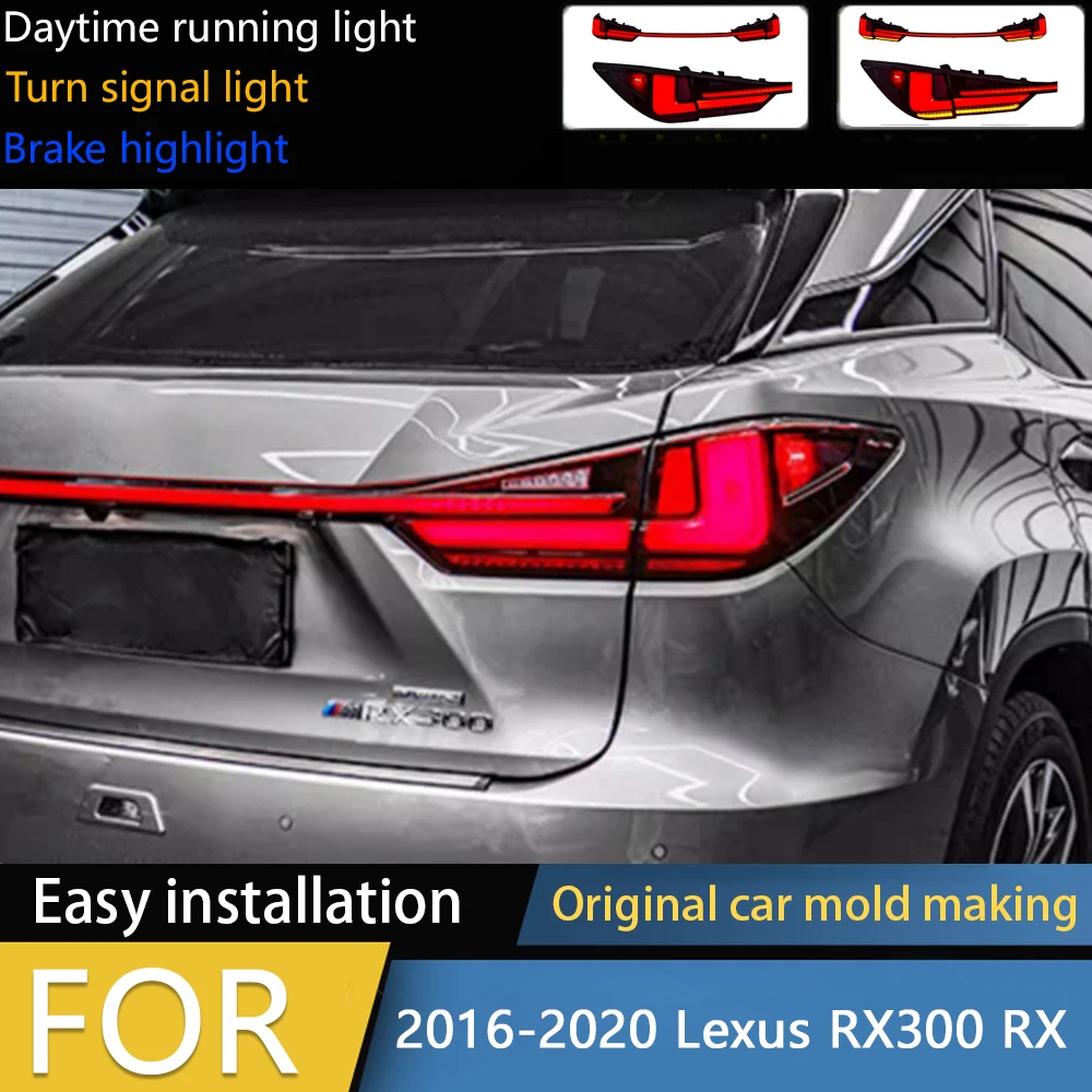 

Car Styling for Lexus RX300 RX Tail Lights 2016-2020 X270 RX350 LED Tail Lamp DRL Dynamic Signal Reverse auto Accessories