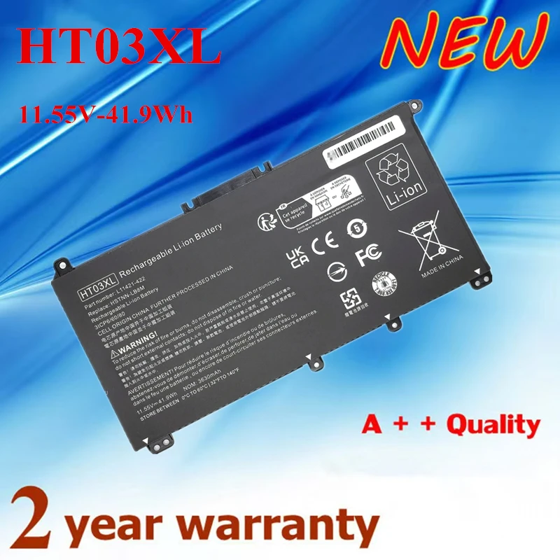 New Batterie HT03XL HT03 HSTNN-LB8L HSTNN-DB8R Laptop Battery for HP Pavilion 14-CE 14-CF 14-CK 14-CM 14-DG 14-DF 15-CS 15-DA