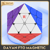 【CubeFun】Dayan Fto Rotating octahedron Magnetic Magic Speed Cube Stickerless Professional Fidget Toys Cubo Magico Puzzle