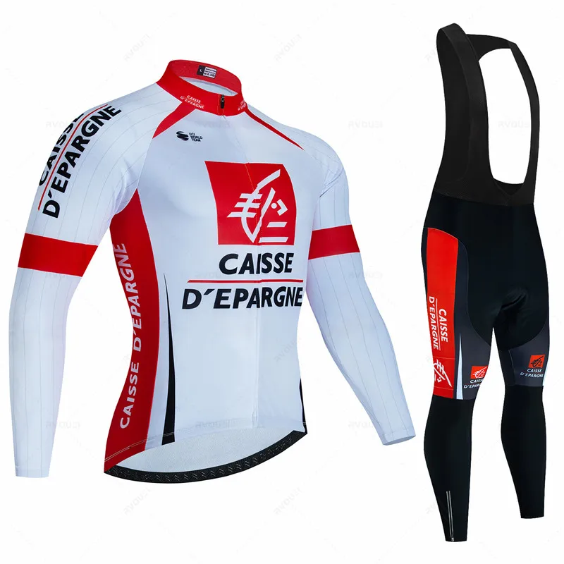 Caisse  Autumn Cycling Jersey Set MTB Maillot Bicycle Sportswear Ropa Ciclismo Road Bike Uniform Long Sleeve Bicicleta Clothing