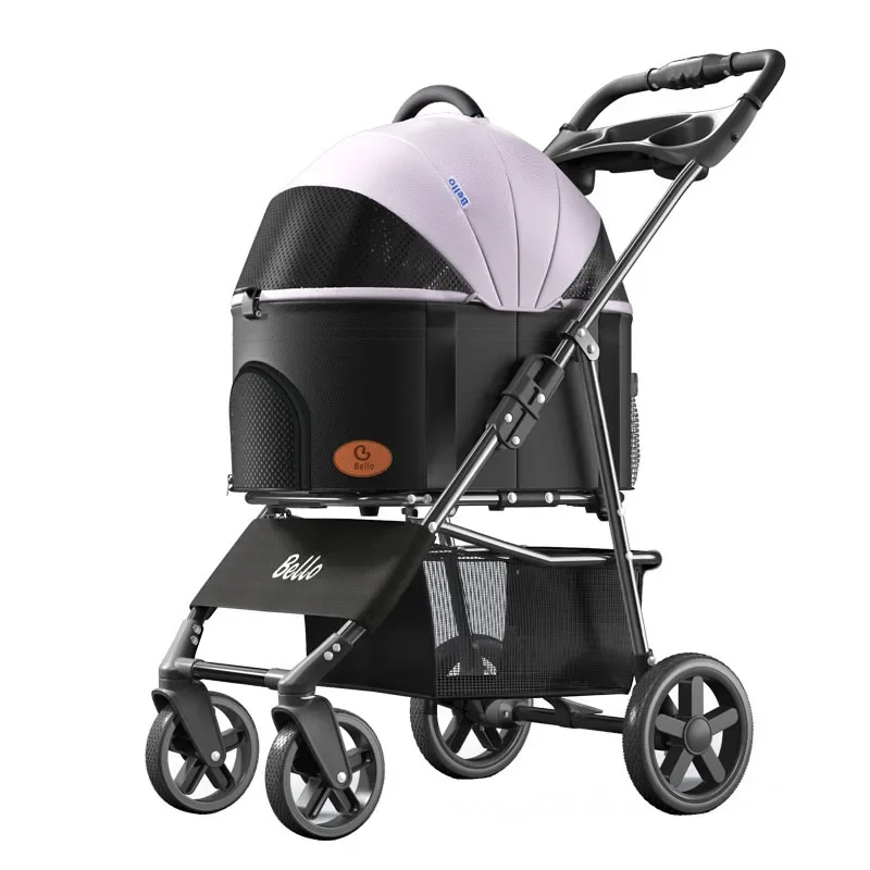 

Hot Fashion Pet Strollers Lightweight Folding Small Dog Cat Teddy Strollers Dog Outdoor Cart Pet Products