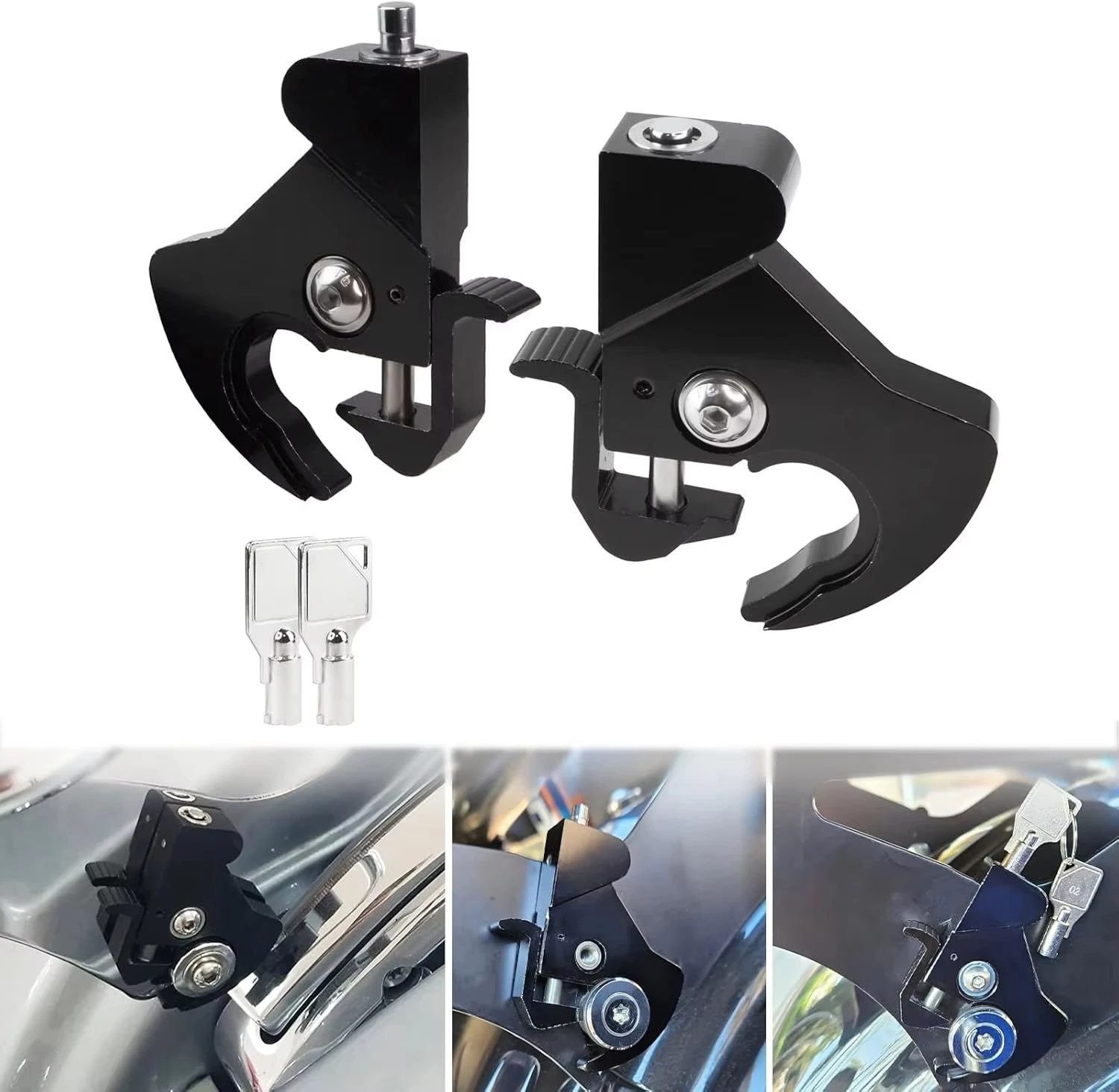 Motorcycle Accessories Rear Backrest Sissy Bar Luggage Rack Motor Parts Detachable Rotary Lock Kit For Harley Touring Softail
