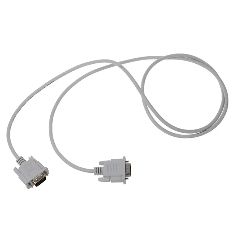 HFES VGA DB15 Male To RS232 DB9 Pin Male Adapter Cable / Video Graphic Extension Cable (White, 1.4M)