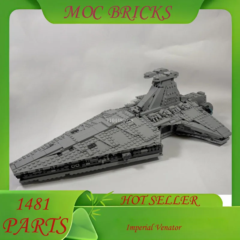

Customize 1481 Parts Spaceship Series Imperial Venator MOC Model DIY Creative Ideas Toy Birthday Gifts 75394 Alternative Build