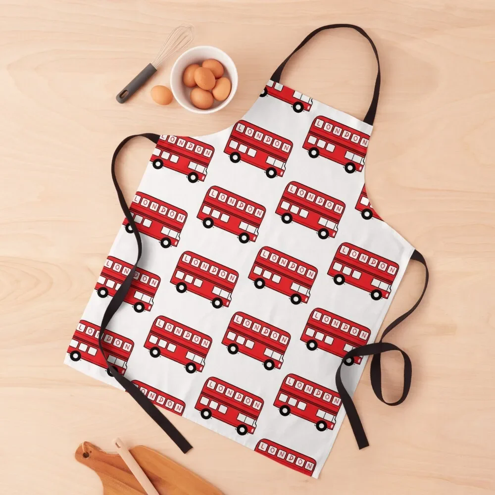 

London Bus Apron Art For Woman Kitchen And Home Items carpenter Apron