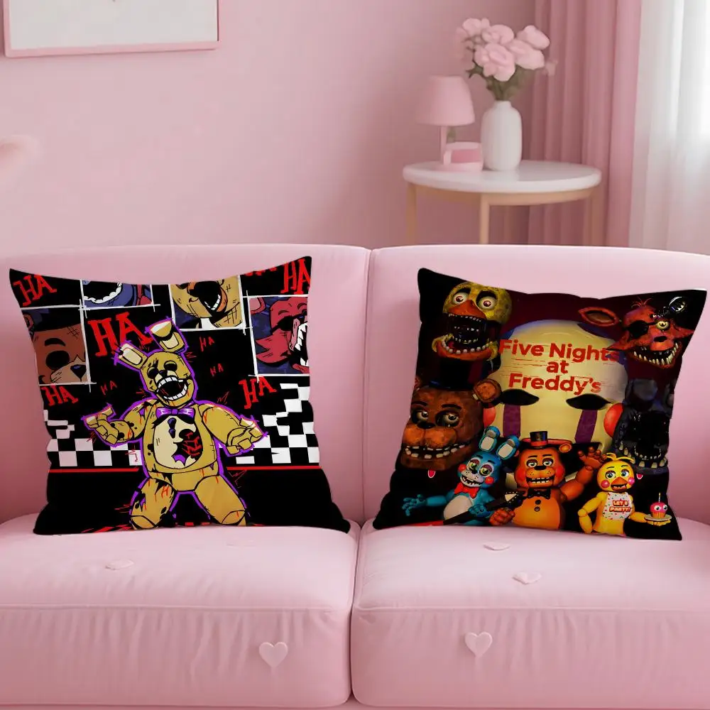 Game F-Five Nights at Freddy'sS Cushion Cover Comfortable Reversible Pillow Cover Ideal for Car Sofa Bedroom & Beyond