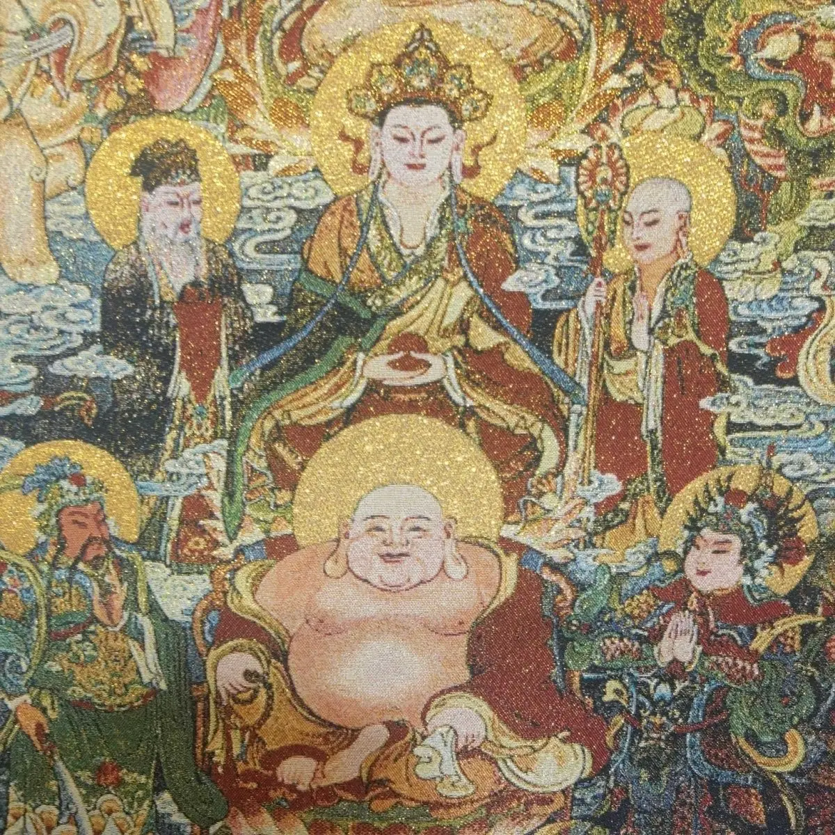Vintage Buddha Statues Thangka Tapestry Religious Zen-inspired Wall Decor Buddhist Meditation Home Temple Decor