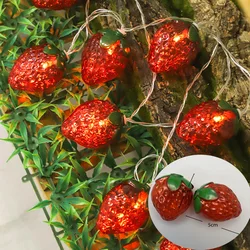 Fruit Strawberry Theme 1.5m 10LED Fairy String Light Garden Bedroom Hanging Light for Kids Birthday Baby Shower Party Decoration