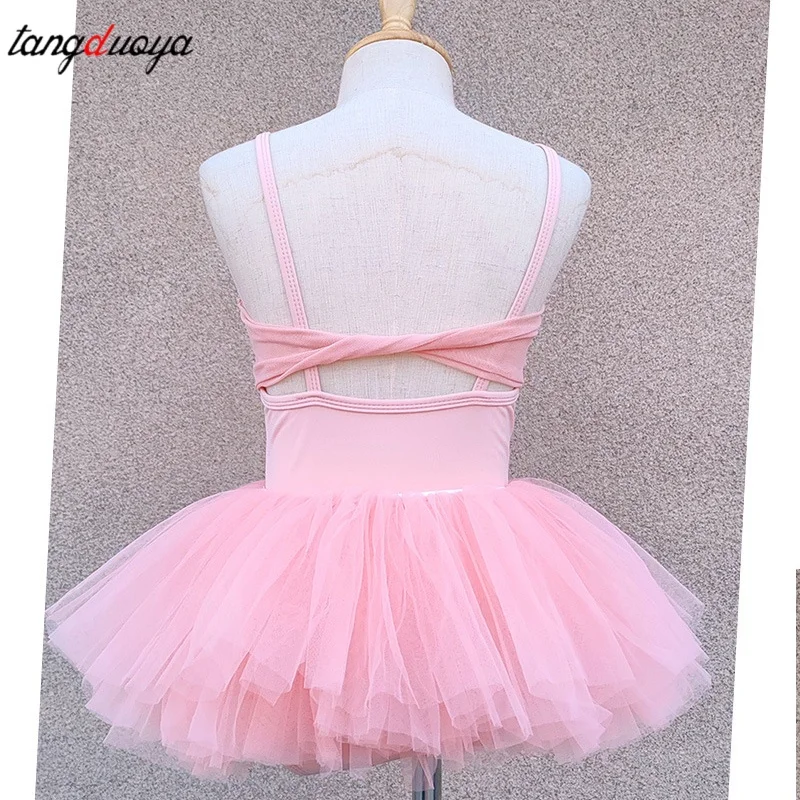 Girls Dance Wear Ballet Leotards Performance Costume Gymnastics Dance Practice Uniform Ballet Leotards Dress Outfit Kids Clothes