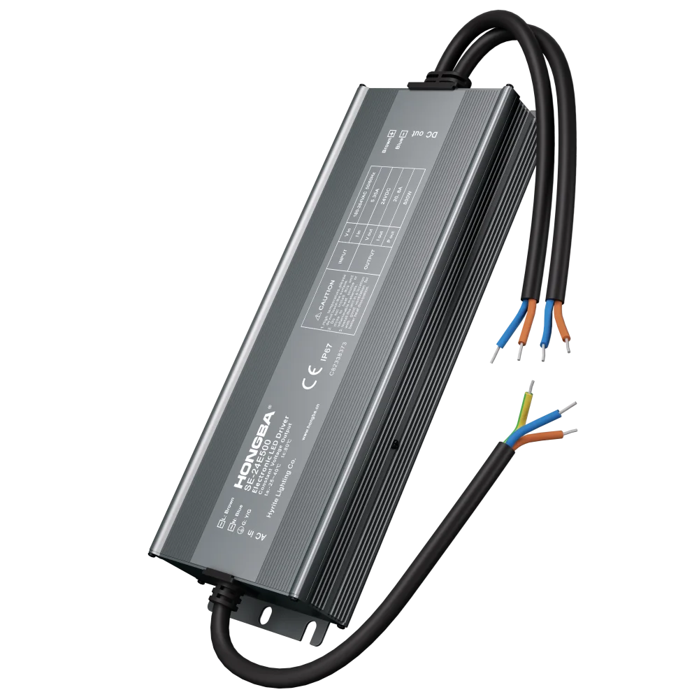 AC to DC LED Switching Power Supply 500W 12V24V IP67 Waterproof Slim Aluminum LED Driver Strip Light Constant Voltage LED Driver