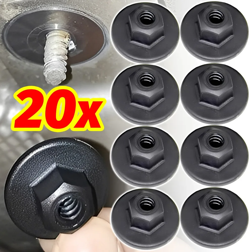 Black Plastic Chassis Arched Grommet Nut Clip for BMW X3 X5 X6 Underbody Shield Retainer Self Tapping Screw Fastener Grommet Nut