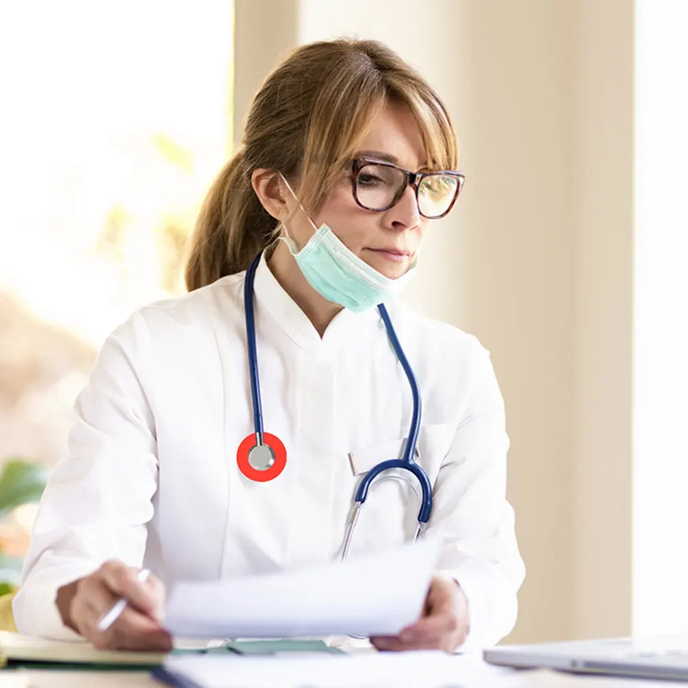 

20Pcs Silicone Stethoscope Covers Fine Workmanship Portable Design for Good Sound Transmission Stethoscope Replacement Head