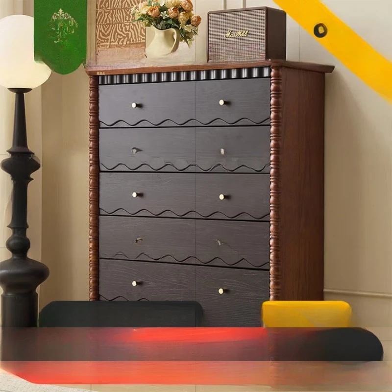 

Комод из массива дерева, спальный шкаф-комод из цельного дерева