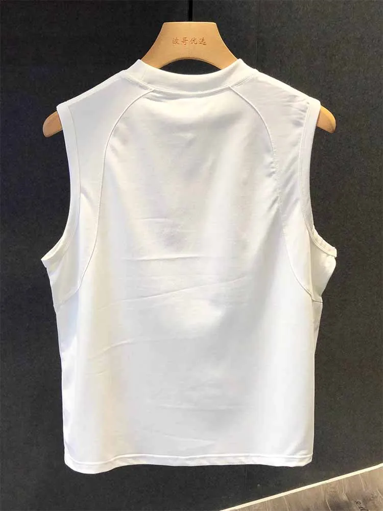 

American Sle Men's Summer Svel Vest Fitn Casual Sport Sweatirt Wide oulder Print T-irt Loose Fit round Ne