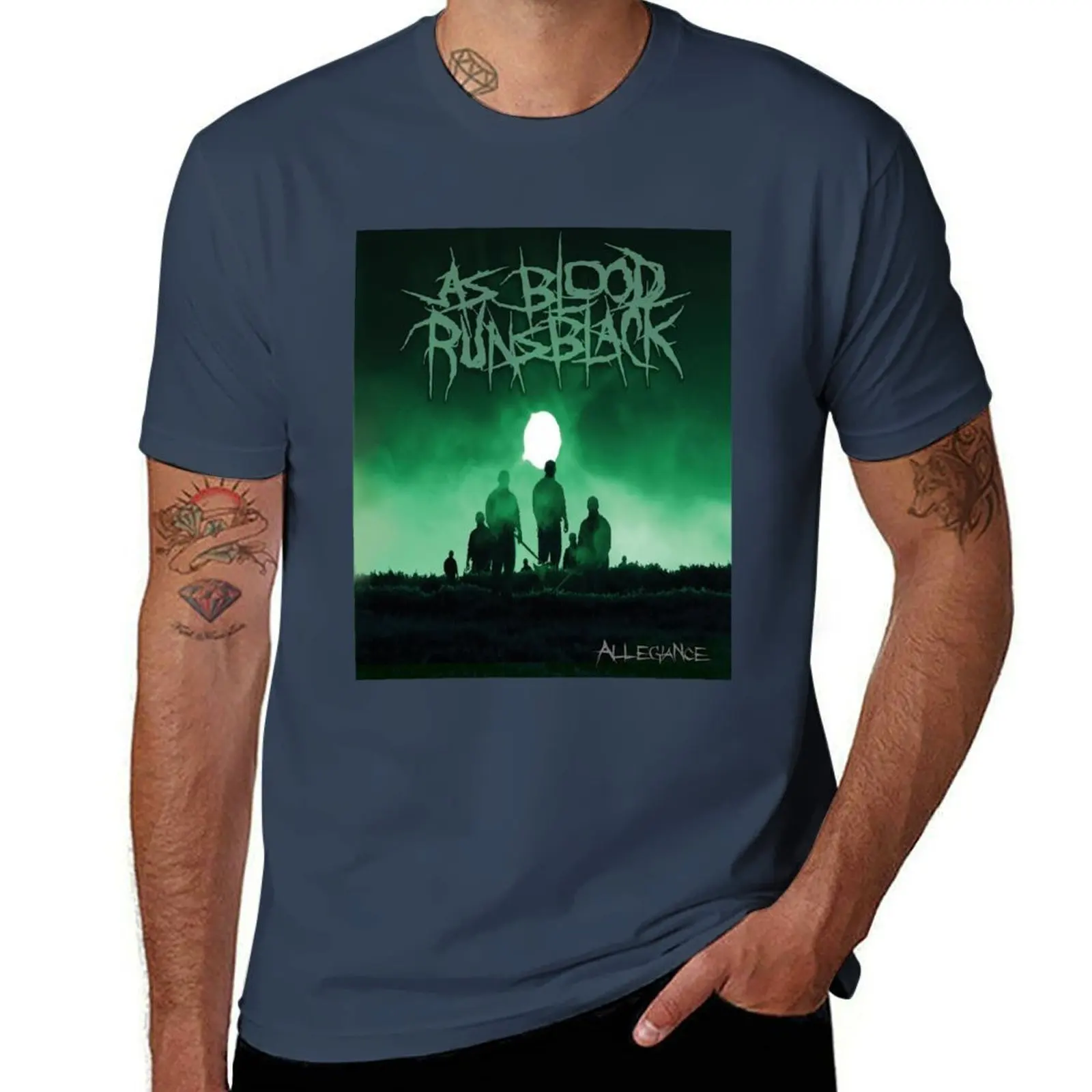 

Man As Blood Runs Black Fashion Solid Color T-Shirt Plus Size Workout Short Sleeve Top