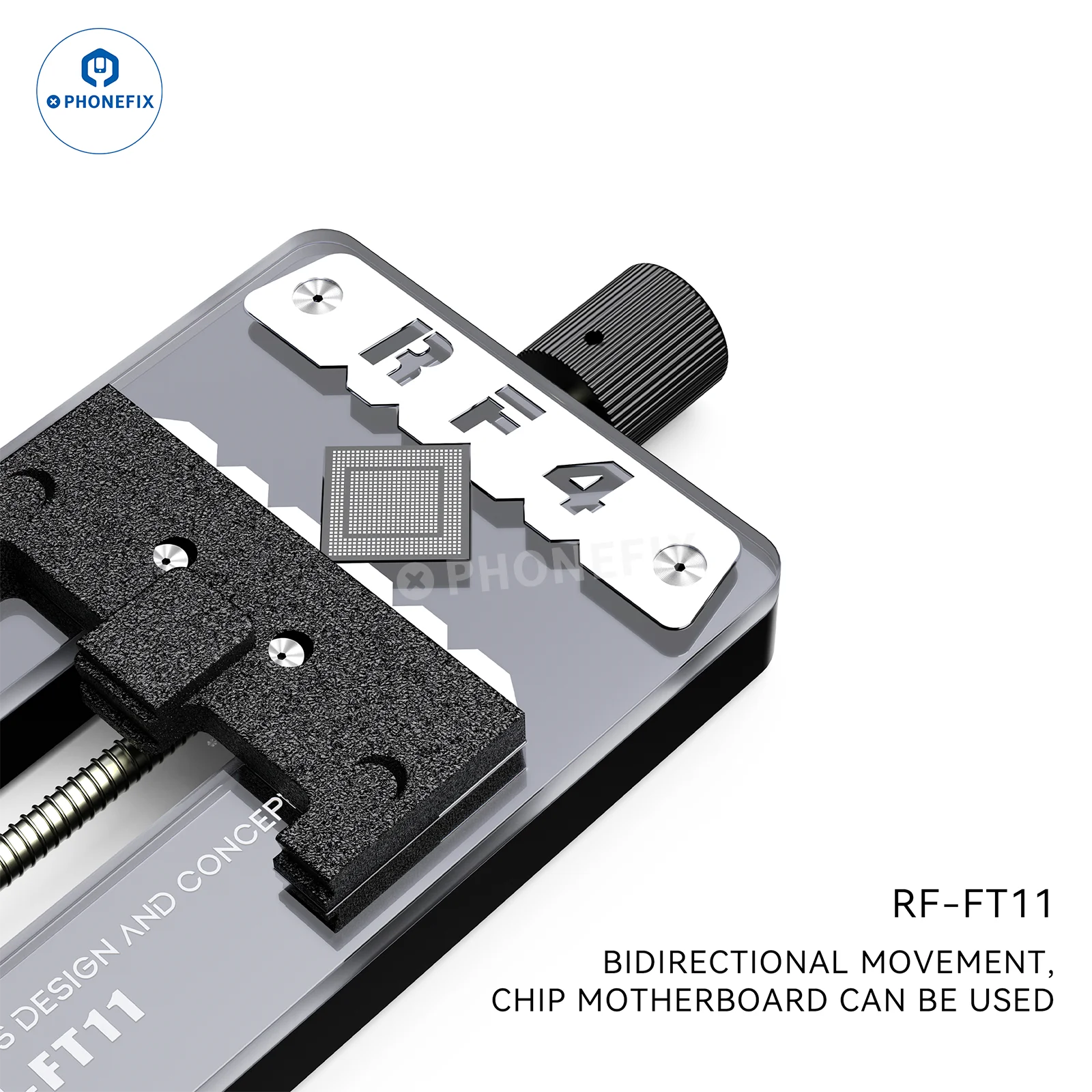 Imagem -04 - Multifuncional Dispositivo Elétrico de Reparo do Telefone Móvel Resistente ao Calor Pcb Motherboard Chip Fixed Clamp Tool Rf4 Rf-ft11