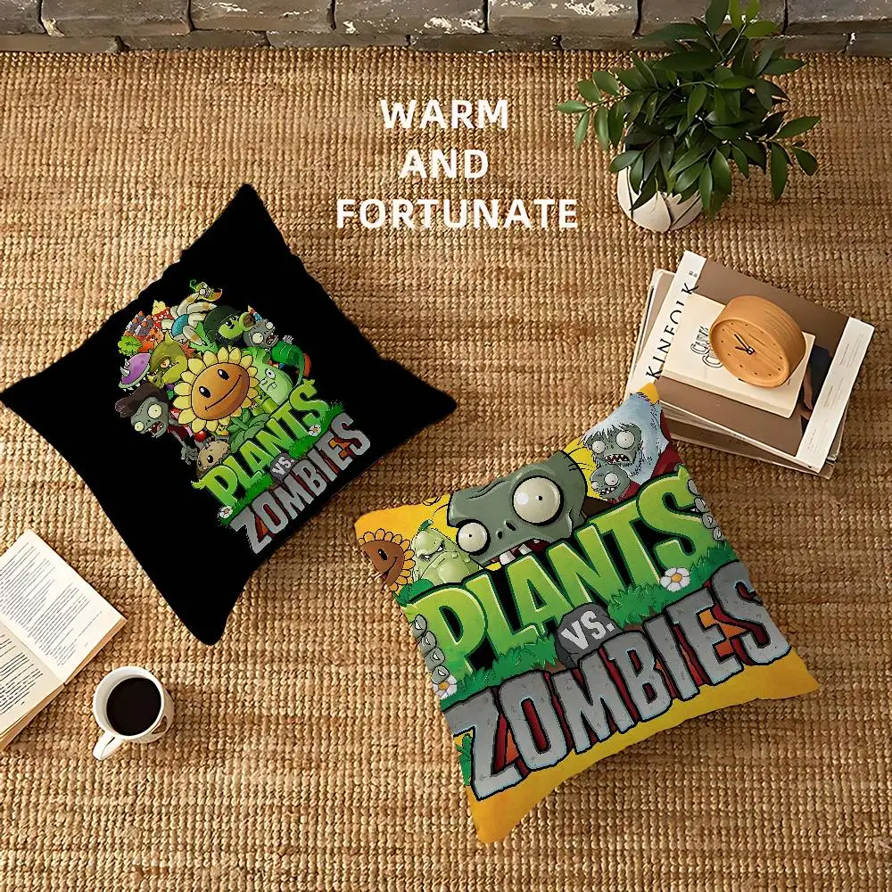 Classic Game P-Plants Vs Z-Zombies Personalized Pillow Cover Kids Bedroom Wild Party Decor Pillowcase kid Birthday shower Gift