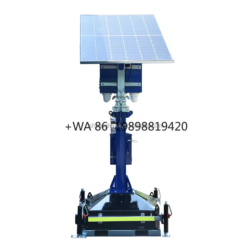 1*420W  Solar CCTV Tower Street Cctv TOWER