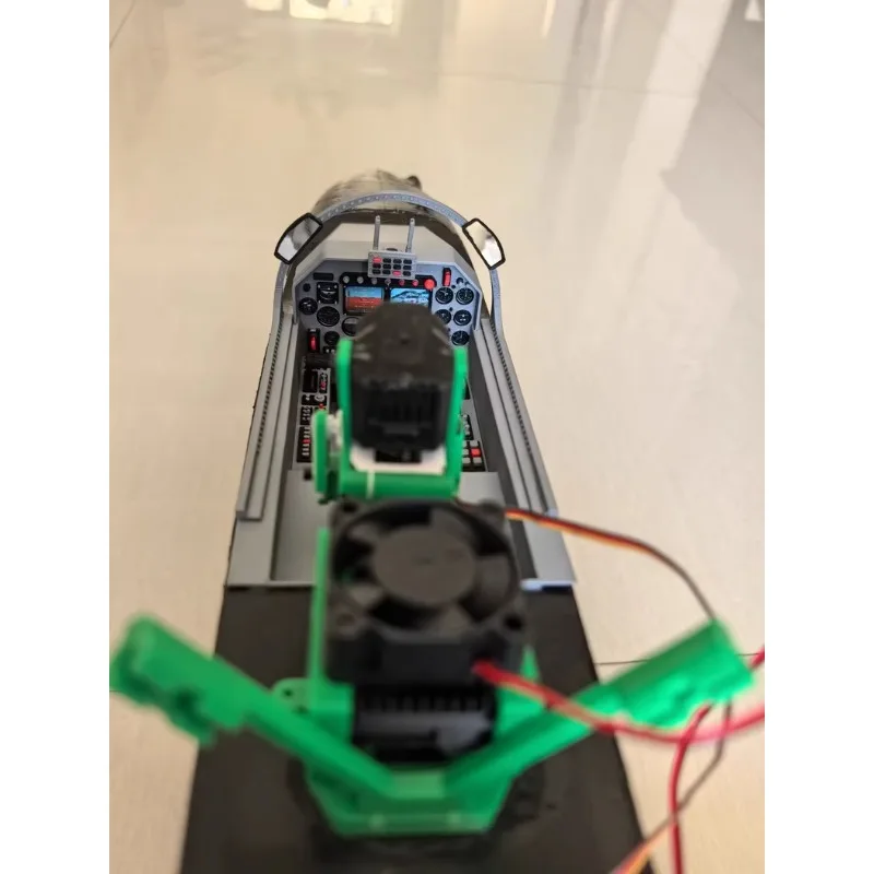 FlyFans K-8 64mm EDF Jet Trainer Scale FPV Cockpit – FPV 3D Multicolor Printed Interior for RC Aircraft Model Upgrade