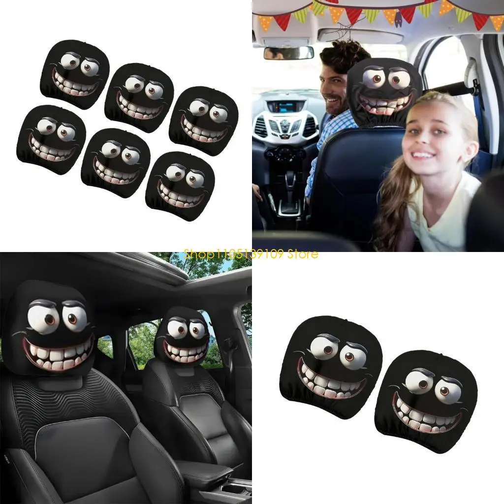 

Оживленные мультяшные чехлы на подголовники автомобиля, мягкие автомобильные защитные чехлы на подголовники для автомобилей