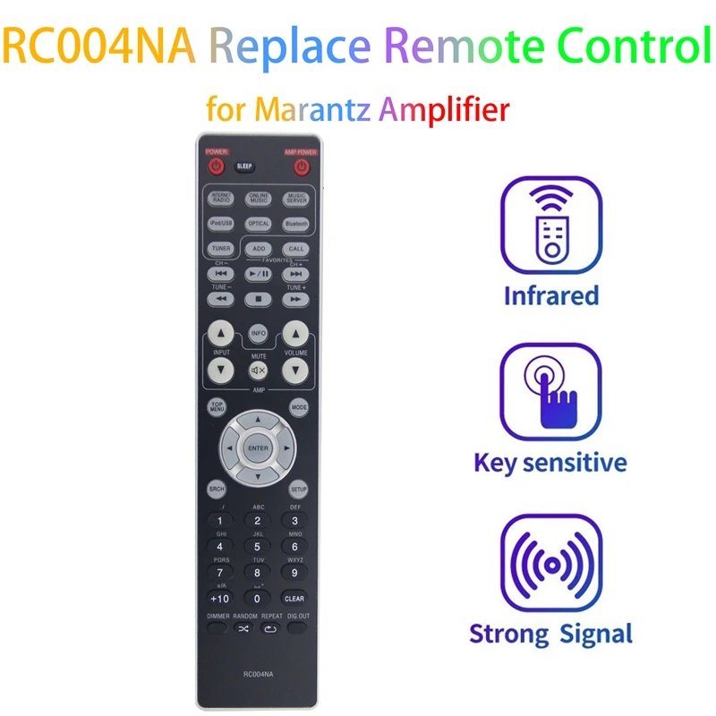 

RC004NA Replacement Remote Control Black For Marantz Amplifier Audio Player NA6005 SA8004