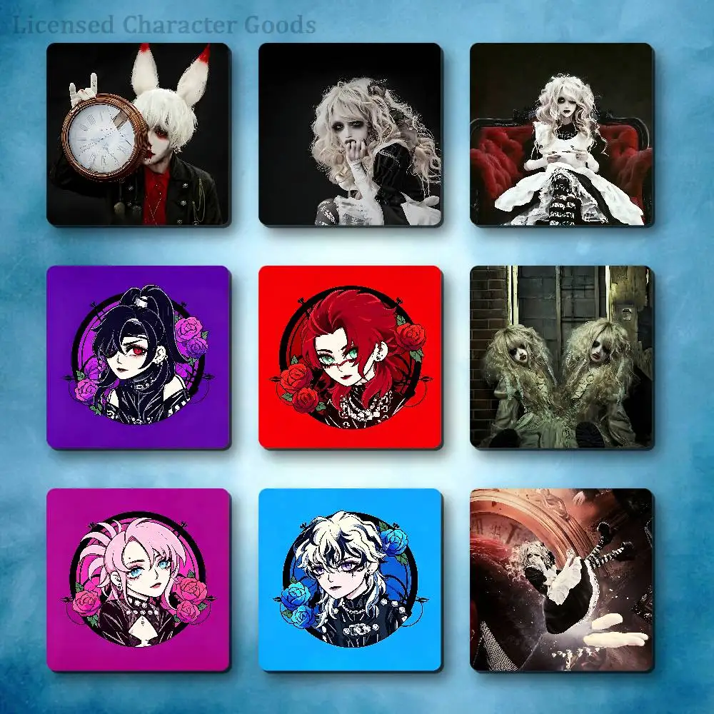 A-Alice in G-GoSick Land Refrigerator Magnets Square Tiles with Magnetic Sheets Printed for Decoration Collect 55mm
