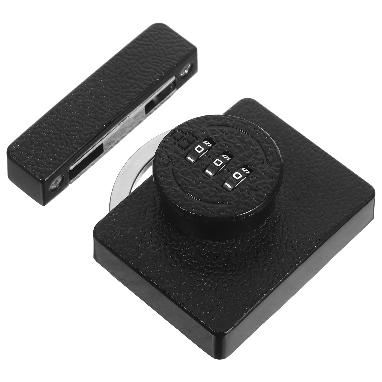 No-Drill Mechanical Password Cabinet Lock Zinc Alloy 3-Digit Keyless Latch for Drawer Wardrobe File Cabinet Bedroom Closet