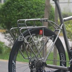 Titanium Luggage Rear Rack for Mountain Bicycle,Trek, Road Bike, Cargo Racks with Disc Brake or V Brake